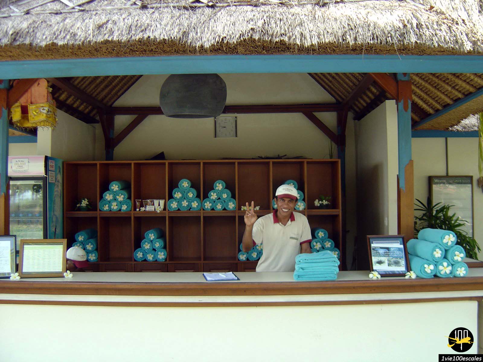 Le service serviettes de l'hôtel Westin Resort Nusa Dua à Bali