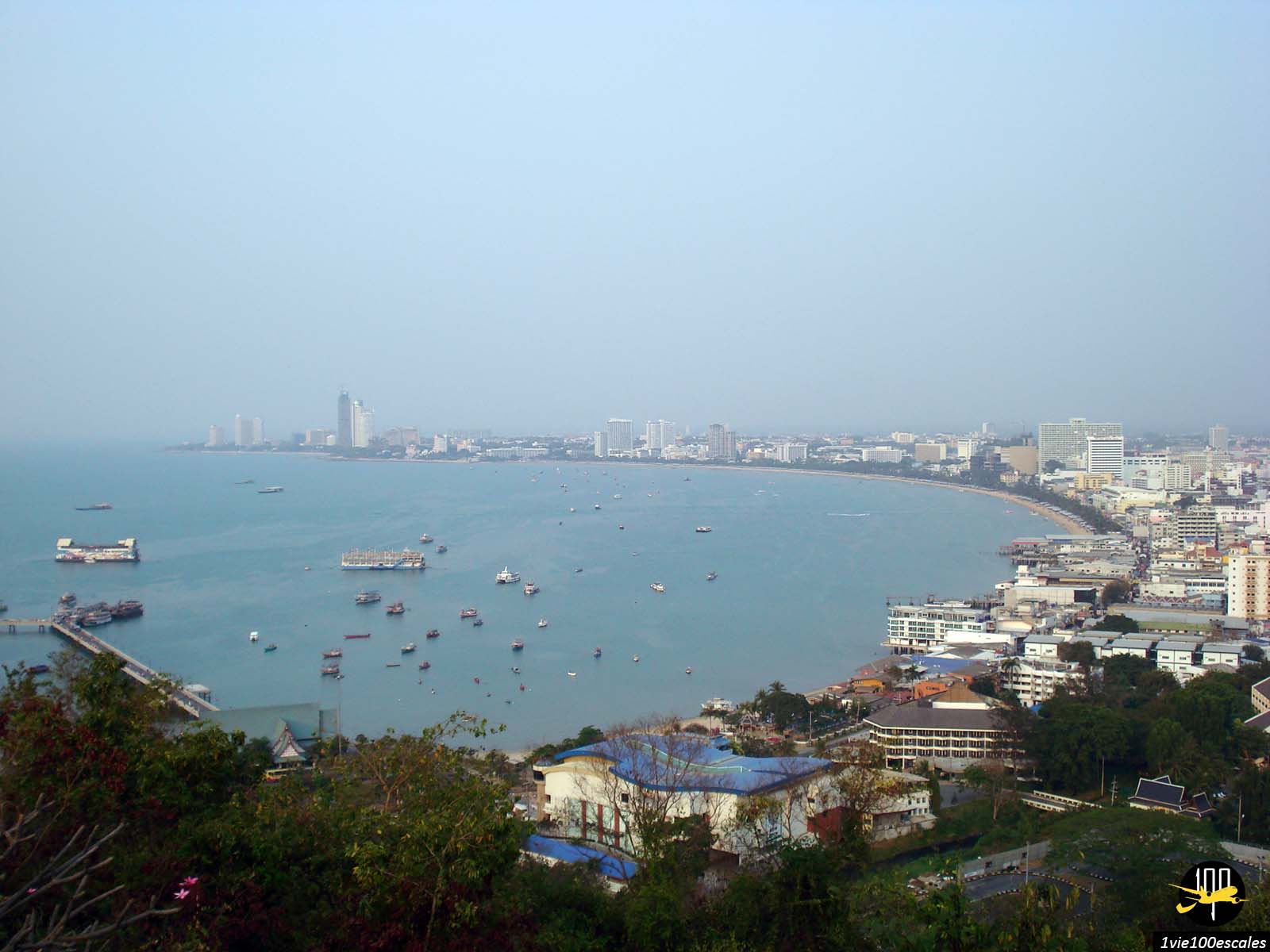 Panorama sur la ville de Pattaya en Thailande