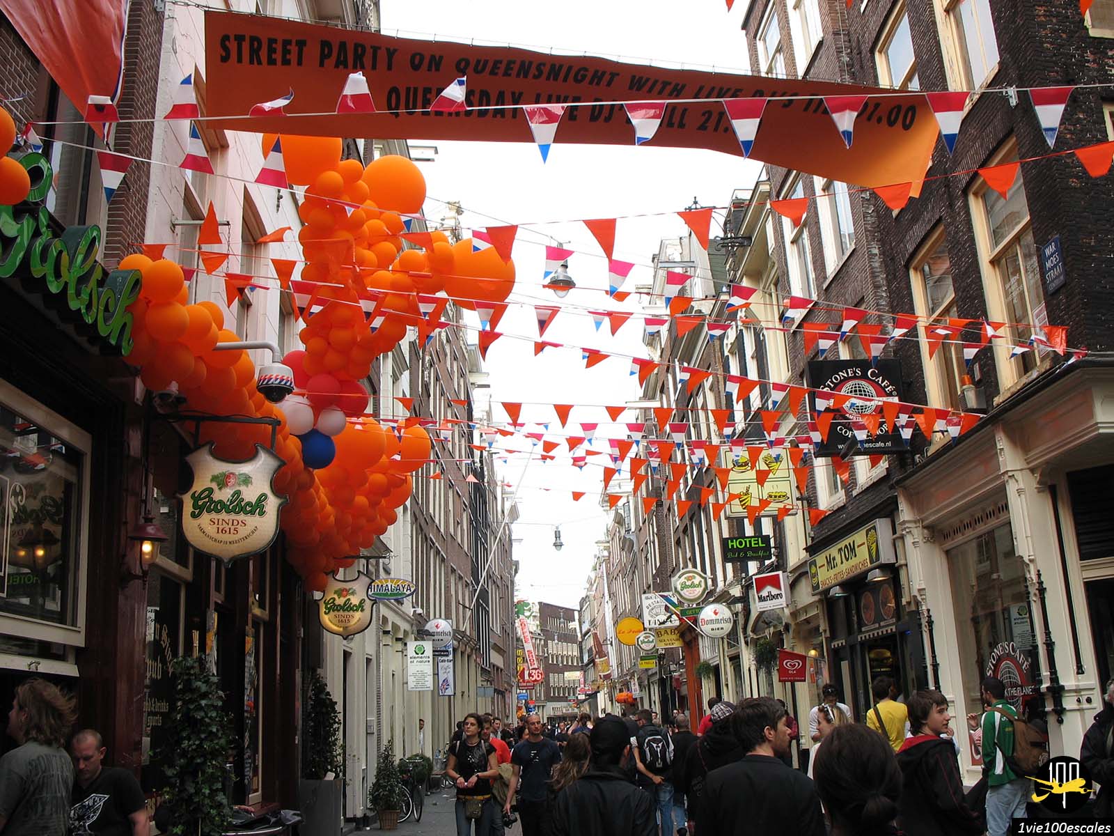 La Street Party dans le vieux centre d'Amsterdam