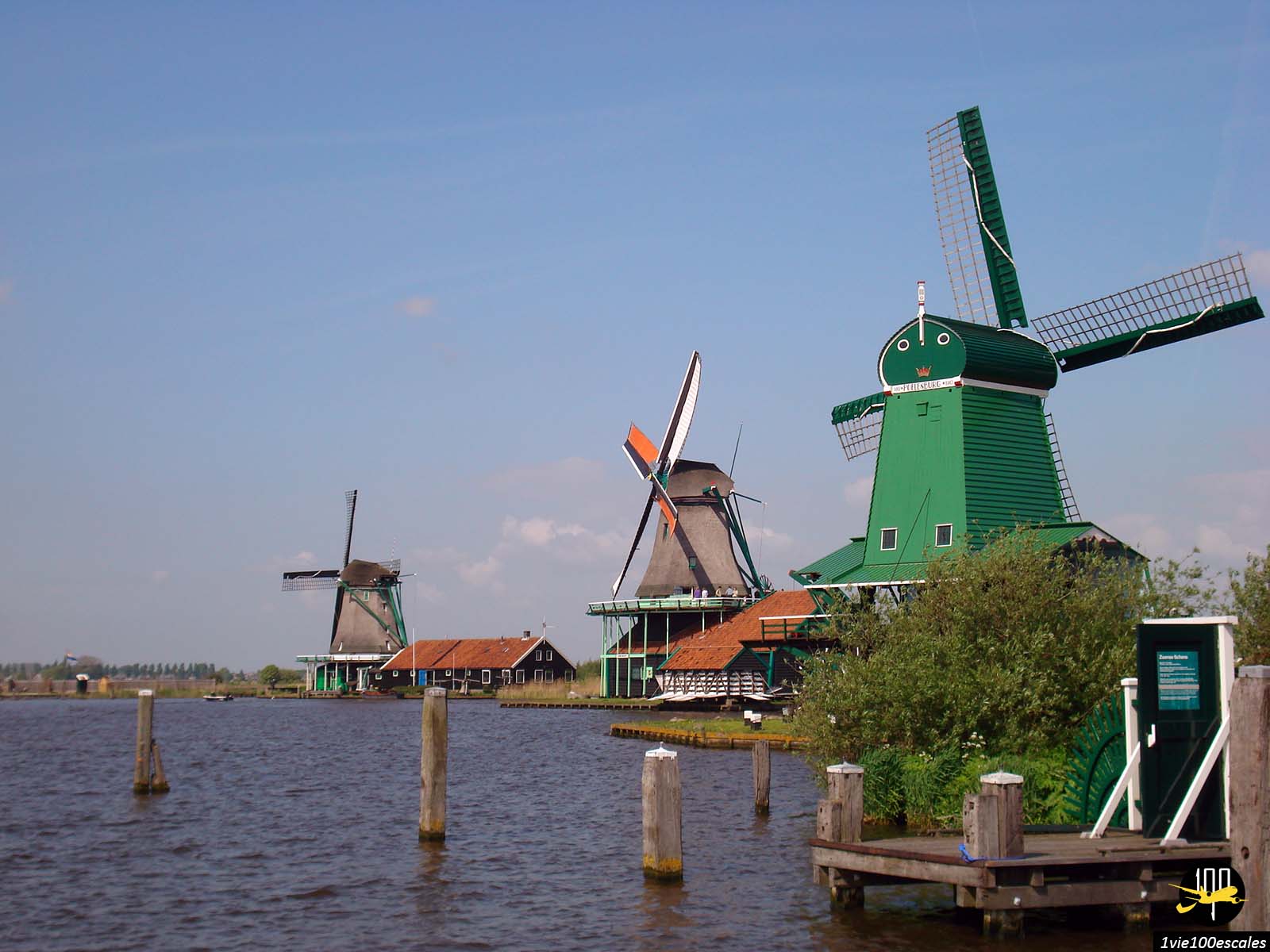 Visite des Moulins à vent de Zaanse Schans à quelques kilomètres d'Amsterdam