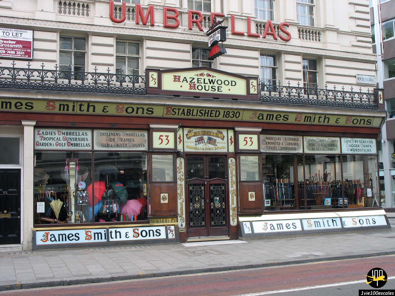 Le temple du parapluie à Londres James Smith & Sons Umbrella Shop