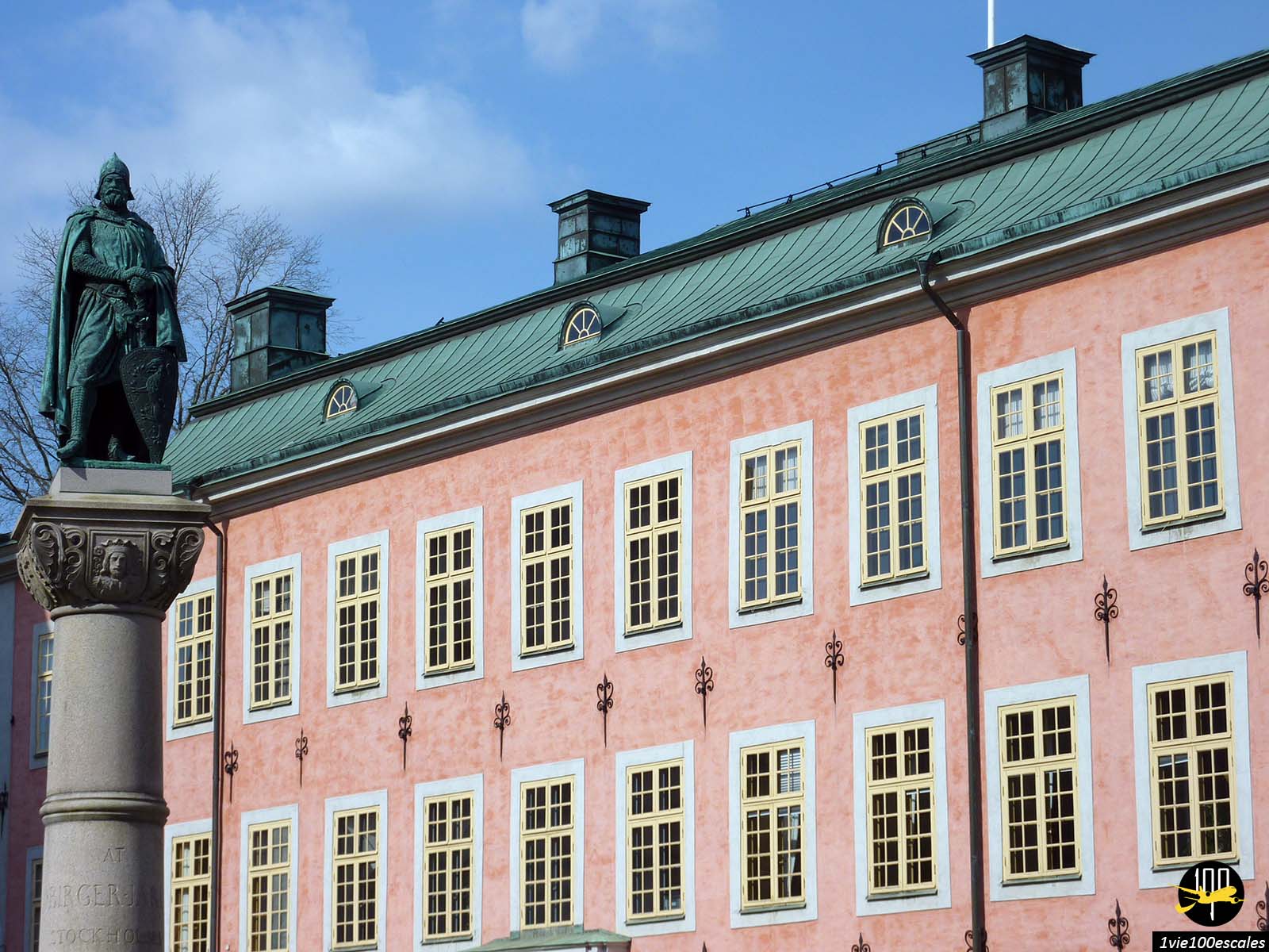 Façade du palais Stenbockska dans l'île de Riddarholmen