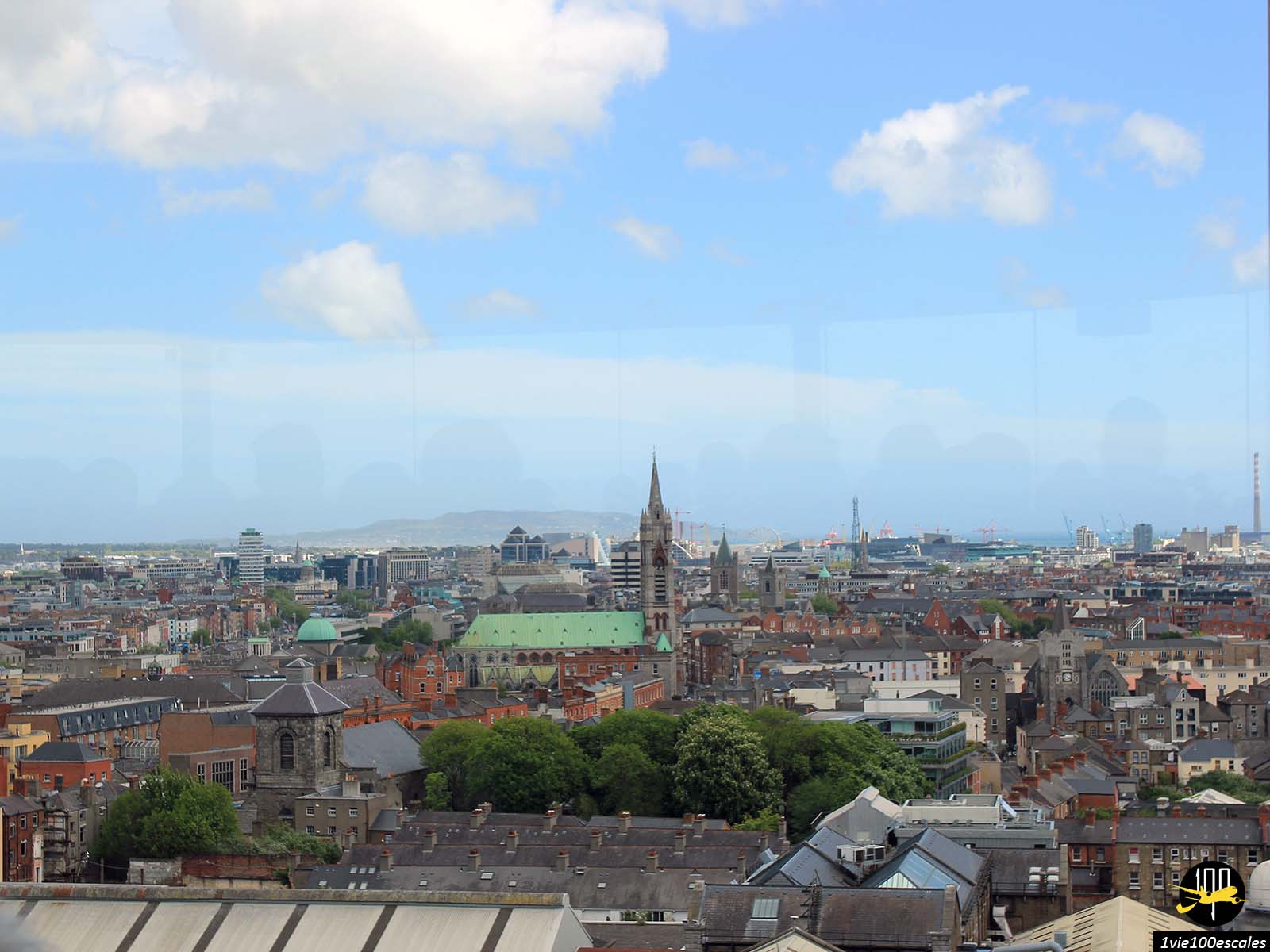 Vue panoramique sur Dublin depuis le Gravity Bar du Guinness Storehouse