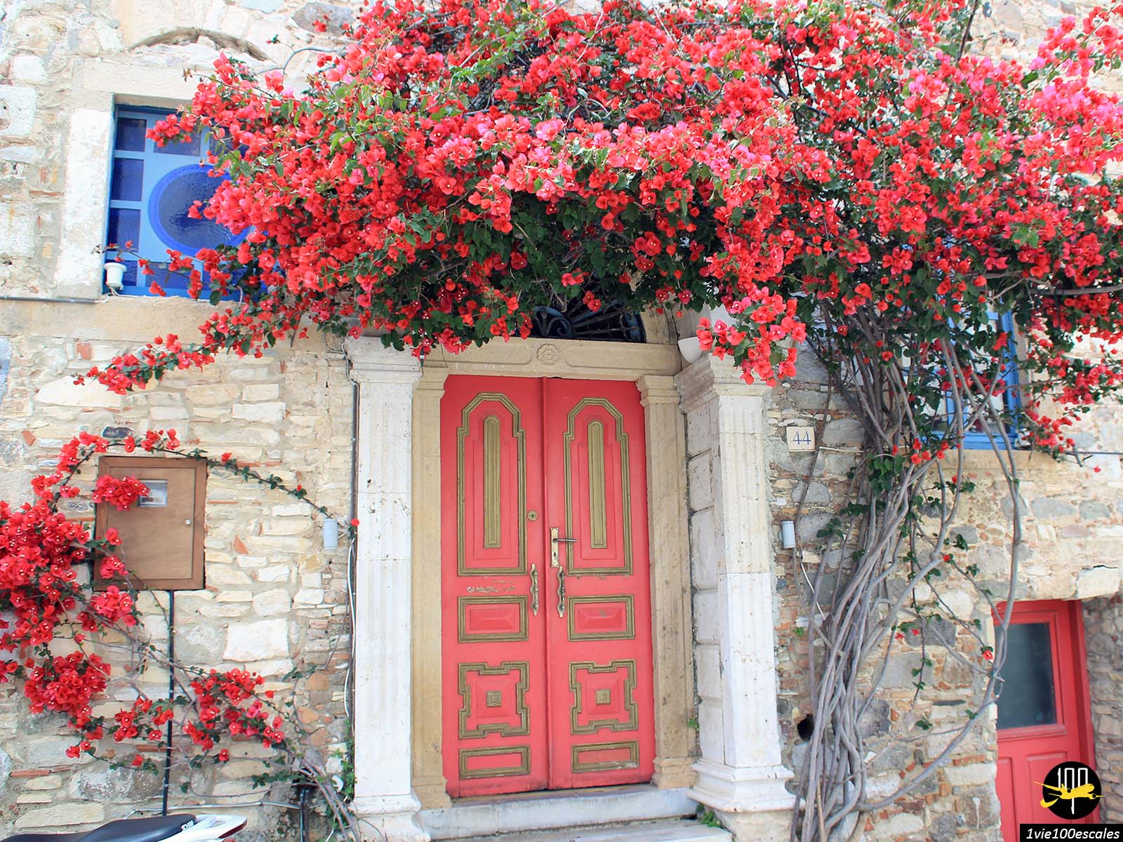 Les belles couleurs des maisons de Kos en Grèce