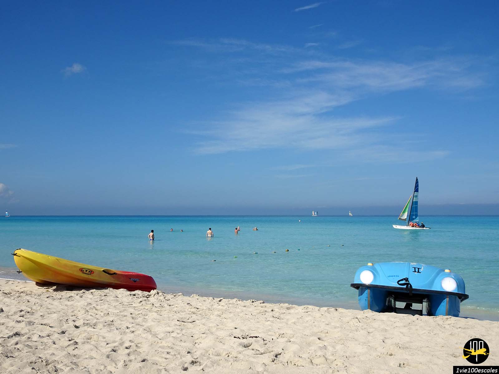 Panorama sur la magnifique plage de Varadero à Cuba